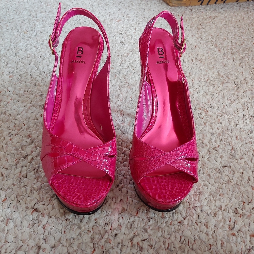 Hot pink Olivia shoe by bakers